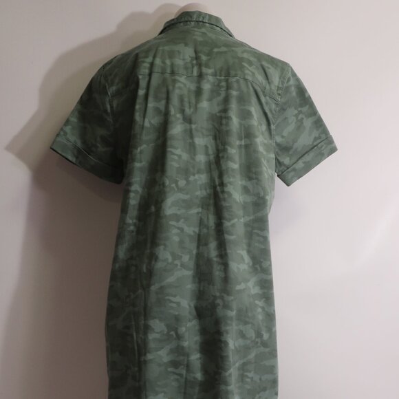 NWT Womens Vineyard Vine Tonal Camo Sage Olive Polo Margo Shirtdress 16 - Picture 12 of 16